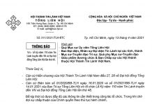 Thông Báo V/v Lễ kỷ niệm 110 năm Tin Lành truyền đến VN và Đại Hội Đồng Tổng Liên Hội lần thứ 48