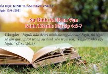 Sự Bình An Trọn Vẹn – 13/4/2021
