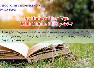 Sự Bình An Trọn Vẹn – 13/4/2021