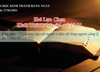 Hai Lựa Chọn – 17/4/2021