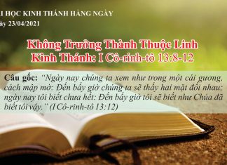Không Trưởng Thành Thuộc Linh – 23/4/2021