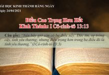Điều Cao Trọng Hơn Hết – 24/4/2021