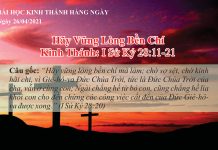 Hãy Vững Lòng Bền Chí – 26/4/2021