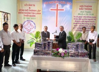 Công Bố Thành Lập Điểm Nhóm Tin Lành Thới Quản – Hội Thánh Thứ 21 Của Tỉnh Kiên Giang