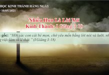 Nhiều Hơn Là Lời Nói – 10/5/2021