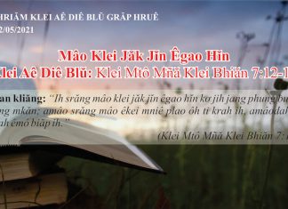 Mâo Klei Jăk Jĭn Êgao Hĭn – 12/5/2021