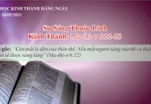 Sự Sáng Thuộc Linh – 14/5/2021