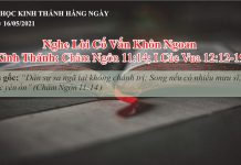 Nghe Lời Cố Vấn Khôn Ngoan – 16/5/2021