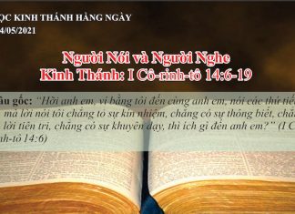 Người Nói và Người Nghe – 24/5/2021