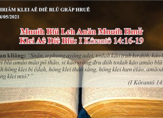 Mnuih Blŭ Leh Anăn Mnuih Hmư̆ – 24/5/2021