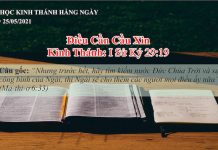 Điều Cần Cầu Xin – 25/5/2021