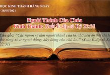 Người Thánh Của Chúa – 28/5/2021