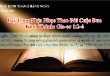 Lấy Lòng Nhịn Nhục Theo Đòi Cuộc Đua – 3/5/2021