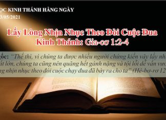 Lấy Lòng Nhịn Nhục Theo Đòi Cuộc Đua – 3/5/2021