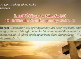 Luật Về Ngày và Năm Sa-bát – 31/5/2021