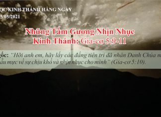 Những Tấm Gương Nhịn Nhục – 5/5/2021