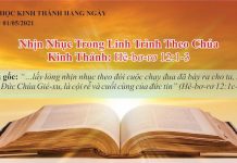 Nhịn Nhục Trong Linh Trình Theo Chúa – 1/5/2021