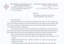 UBTG Thông Báo V/v Ngày Truyền Giáo