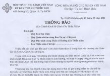 UB.TTN Thông Báo: V/v Thánh Kinh Hè Dành Cho Thiếu Niên