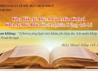 Klei Jăk Aê Diê Amâo Mâo Knhal – 1/6/2021