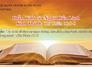 Phẩm Tính của Người Hiền Lành – 1/7/2021