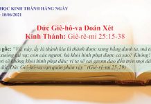 Đức Giê-hô-va Đoán Xét – 18/6/2021