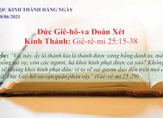 Đức Giê-hô-va Đoán Xét – 18/6/2021