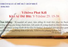 Yêhôwa Phat Kđi – 18/6/2021