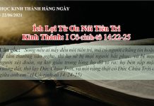 Ích Lợi Từ Ơn Nói Tiên Tri – 22/6/2021