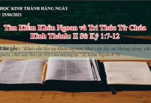 Tìm Kiếm Khôn Ngoan và Tri Thức Từ Chúa – 25/6/2021