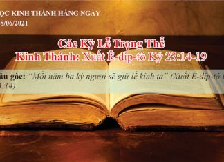 Các Kỳ Lễ Trọng Thể – 28/6/2021