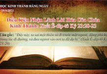 Điều Kiện Nhận Lãnh Lời Hứa Của Chúa – 29/6/2021