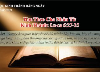 Học Theo Cha Nhân Từ – 3/7/2021
