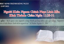 Người Khôn Ngoan Chinh Phục Linh Hồn – 11/7/2021