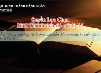 Quyền Lựa Chọn – 17/7/2021