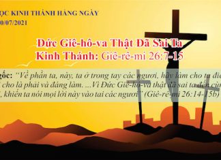 Đức Giê-hô-va Thật Đã Sai Ta – 20/7/2021