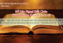 Để Dân Ngoại Biết Chúa – 28/7/2021