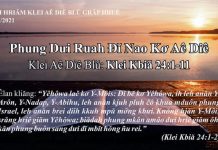 Phung Dưi Ruah Đĭ Nao Kơ Aê Diê – 30/7/2021