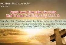 Người Được Chọn Đến Gần Chúa – 31/7/2021