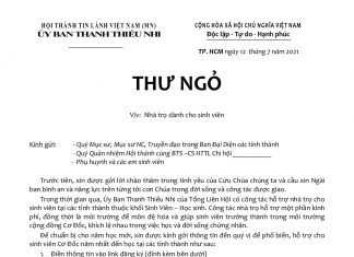 UB.TTN – Thư Ngỏ V/v Nhà Trọ Dành Cho Sinh Viên
