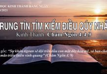 Trung Tín Tìm Kiếm Điều Quý Nhất – 7/8/2021