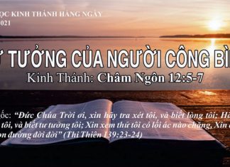 Tư Tưởng của Người Công Bình – 15/8/2021
