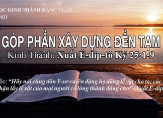 Góp Phần Xây Dựng Đền Tạm – 28/8/2021