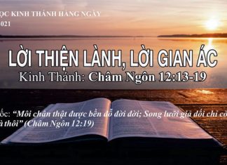 Lời Thiện Lành, Lời Gian Ác – 29/8/2021