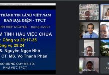 Cần Thơ: Hiệp Nguyện Giáo Phẩm Trực Tuyến Tháng 08/2021