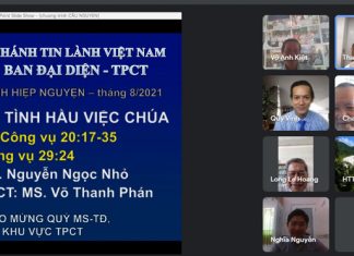 Cần Thơ: Hiệp Nguyện Giáo Phẩm Trực Tuyến Tháng 08/2021