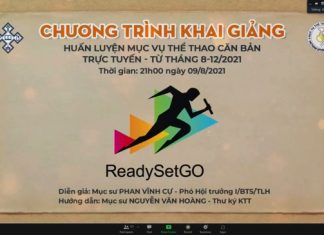 Khai Giảng Khoá Huấn Luyện Mục Vụ Thể Thao Căn Bản Trực Tuyến