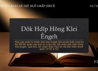 Dôk Hdĭp Hŏng Klei Êngeh – 01/10/2021
