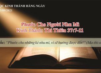 Phước Cho Người Nhu Mì – 3/9/2021