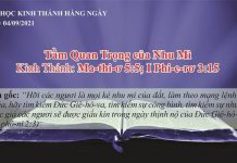 Tầm Quan Trọng của Nhu Mì – 4/9/2021
